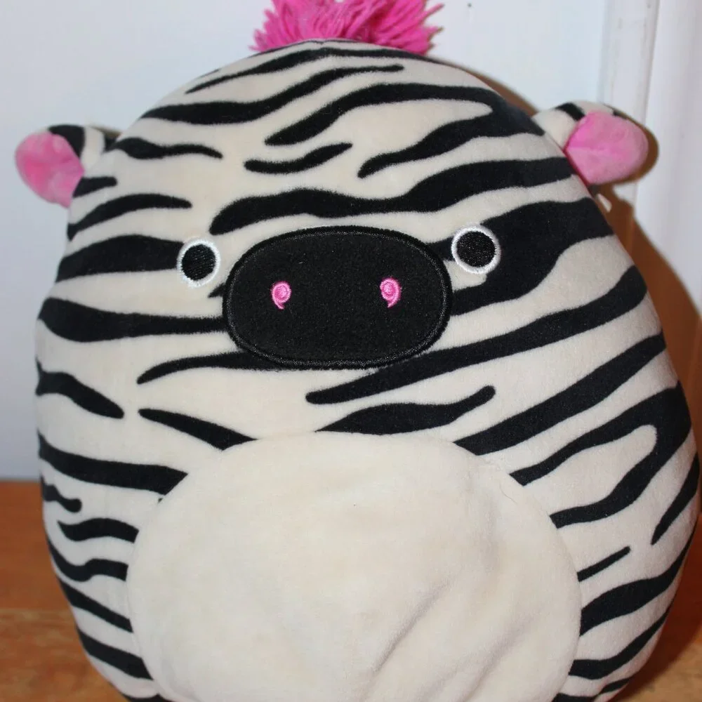 Squishmallows, Lot of 3 , Gal the Unicorn, Tracey the Zebra, Corrina the Cat